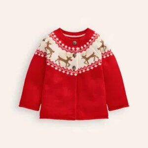 NWOT Mini Boden Fair Isle Cardigan